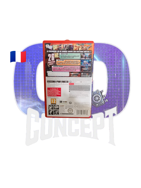 Street Fighter 6 Switch 2 back Photo de dos du jeu Street Fighter 6 sur Switch 2