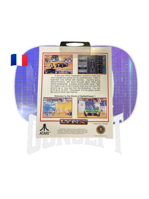 Photo de dos du jeu Battle Wheels Atari Lynx