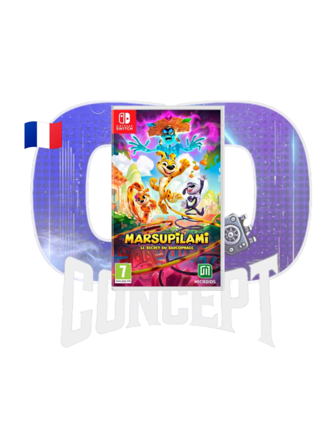 Photo de la jaquette du jeu Marsupilami le secret du sarcophage sur Switch