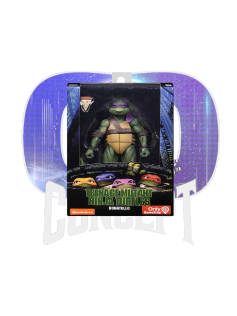 NECA – Teenage Mutant Ninja Turtles – Donatello – Movie 1990 – box Photo de la boîte de la figurine NECA Donatello TMNT Movie 1990 18 cm