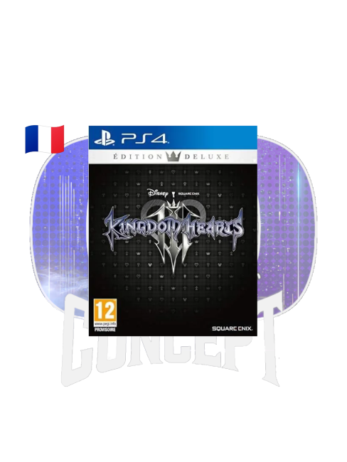 Kingdom Hearts 3 Deluxe Edition PS4 front Photo de face du jeu Kingdom Hearts 3 Deluxe Edition sur PS4