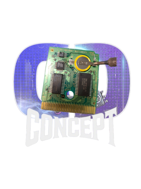 Changement de pile de sauvegarde Illustration du changement de pile de sauvegarde sur une cartouche Game Boy