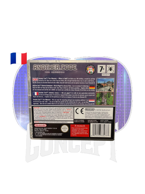 Photo de l'arrière du jeu Another Code Mémoires Doucles sur DS