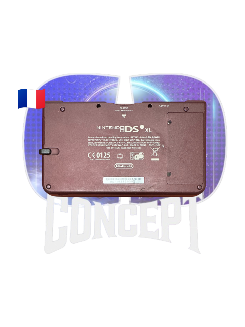 Photo de dos de la Nintendo DSi XL Bordeaux