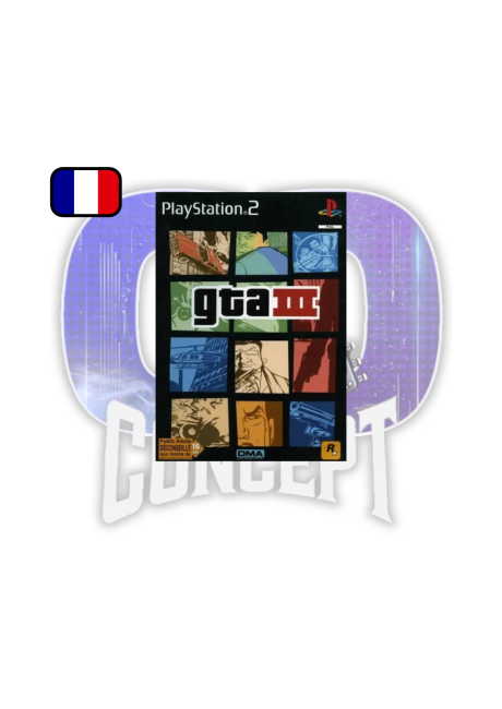 GTA 3 PS2 Cover GTA 3 PS2