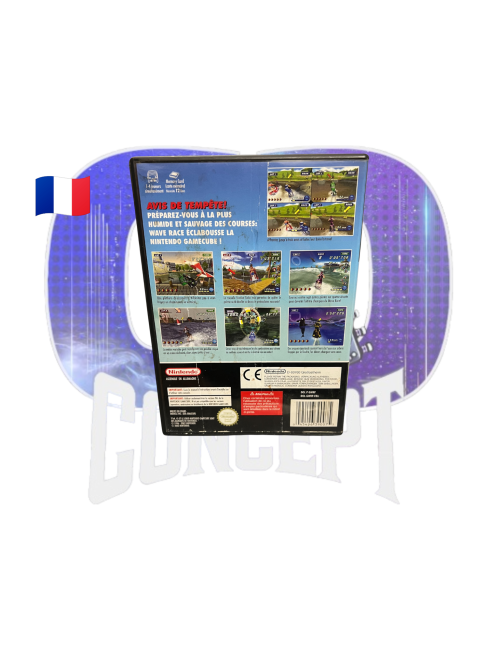 Photo de l'arrière du jeu WaveRace Blue Storm sur GameCube