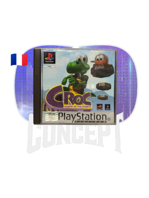 Croc Legend of the Gobbos Platinum PS1 front Photo de face du jeu Croc: Legend of the Gobbos Platinum PS1