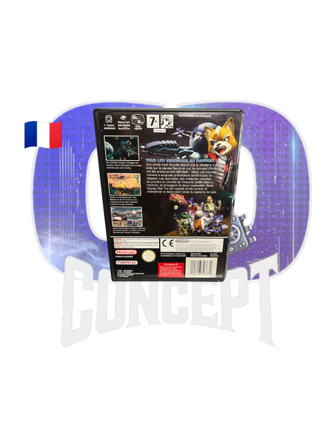 StarFox Assault GameCube back Photo de l'arrière du jeu StarFox Assault sur GameCube