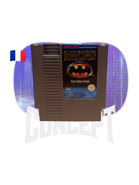 Photo de l'avant de la cartouche du jeu Batman sur NES