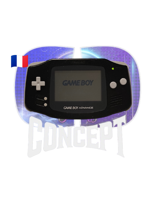 Photo de face de la Game Boy Advance Noire