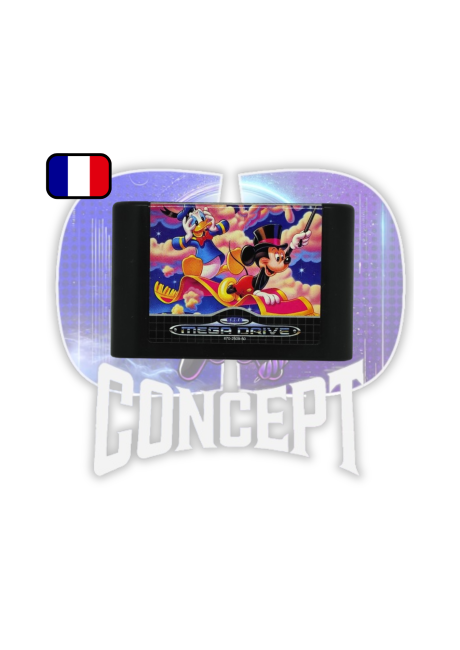 Photo de la cartouche du jeu World of Illusion Megadrive