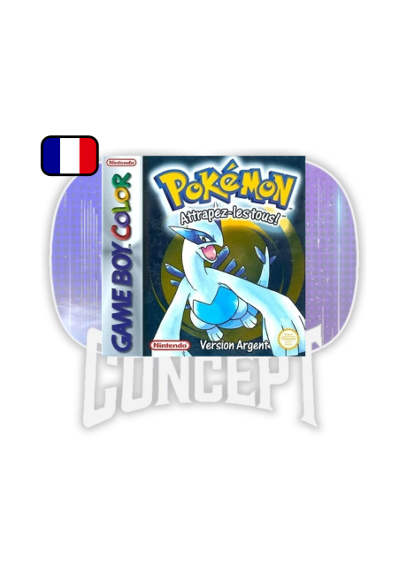 Pokémon Argent Game Boy Color Cover Pokémon Argent Game Boy Color