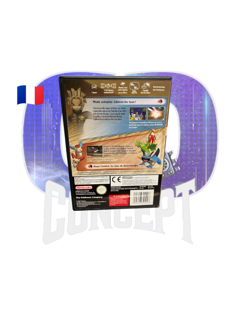 Photo de l'arrière du jeu Pokémon Colosseum sur GameCube