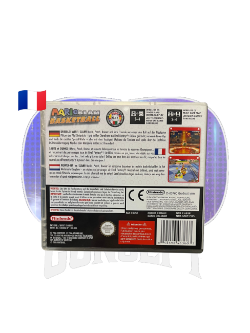 Photo de l'arrière du jeu Mario Slam Basketball sur Nintendo DS