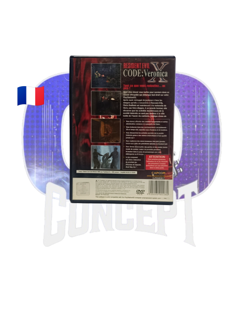 Resident Evil Code Veronica X PS2 back Photo de dos du jeu Resident Evil Code Veronica X sur PS2
