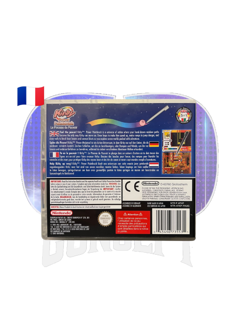 Photo de l'arrière du jeu Kirby: Power Paintbrush sur DS