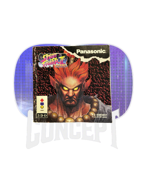 Photo de l'avant de la  Notice officielle 3DO Panasonic Street Fighter II Turbo –