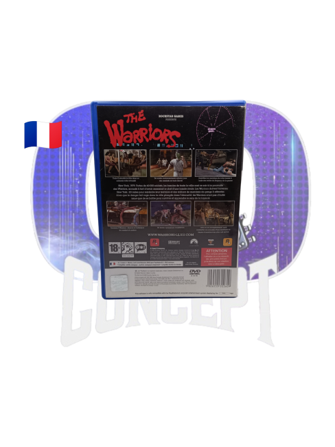 Photo de l'arrière du jeu The Warriors sur PS2