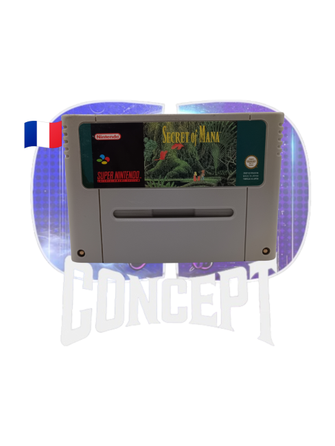 Secret of Mana SNES front Photo de face de la cartouche du jeu Secret of Mana sur SNES