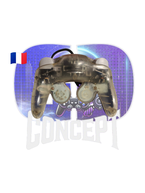 Manette bicolore officielle Nintendo GameCube back Photo de dos de la Manette bicolore officielle Nintendo GameCube