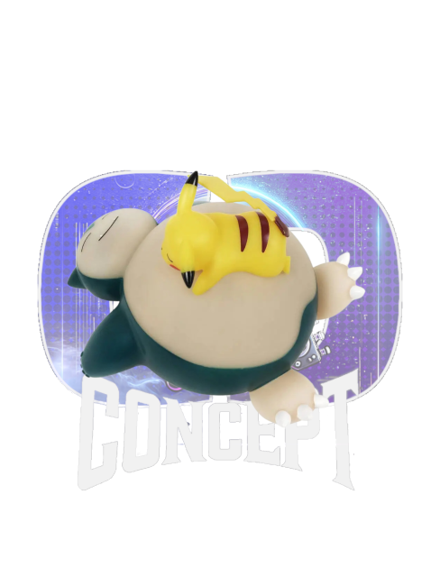 Photo de dessus de la lampe Ronflex Pikachu 