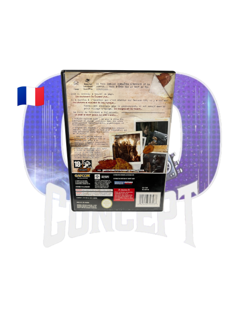 Photo de l'arrière du jeu Resident Evil 4 sur GameCube