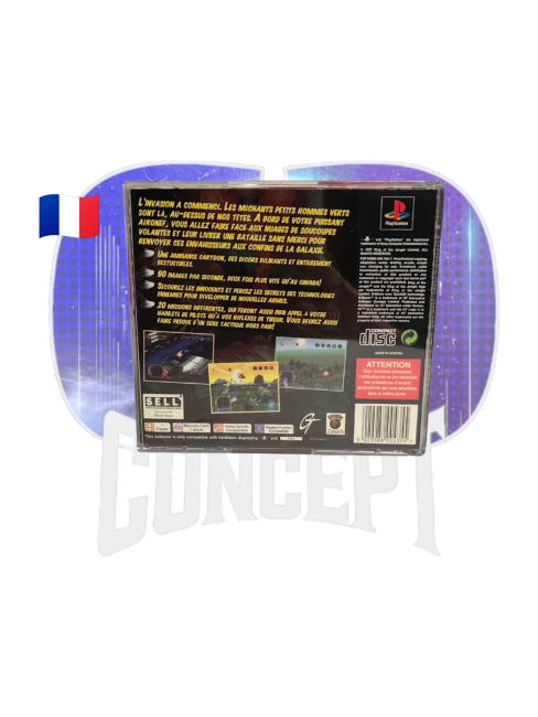 L'invasion vient de l'espace PS1 back Photo de dos du jeu L'invasion vient de l'espace sur PS1