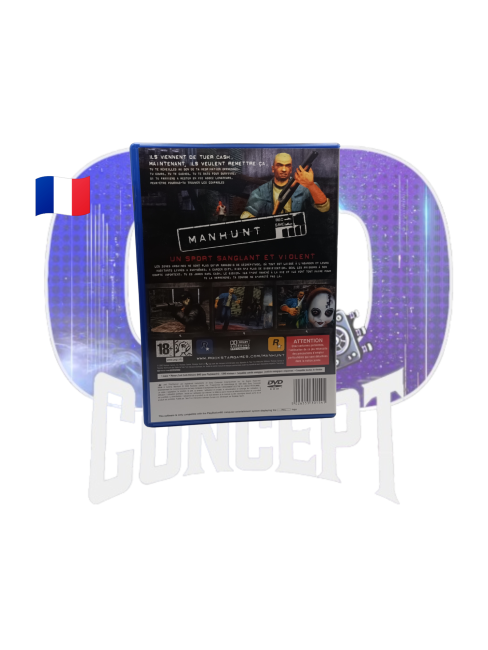 Photo de l'arrière du jeu Manhunt sur PS2