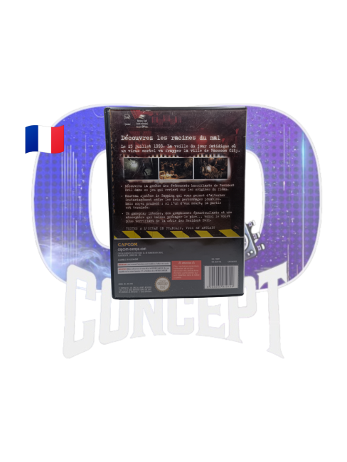 Resident Evil Zero GameCube back Photo de dos du jeu Resident Evil Zéro sur GameCube