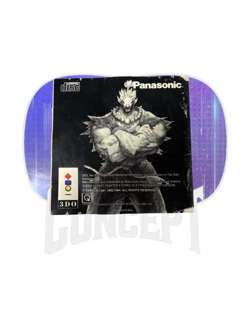 Photo de l'arrière de la  Notice officielle 3DO Panasonic Street Fighter II Turbo –
