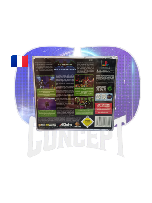 Photo de l'arrière du jeu Batman Forever The Arcade Game sur Ps1