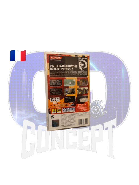 Metal Gear Solid Portable Ops PSP back Photo de dos du jeu Metal Gear Solid Portable Ops PSP