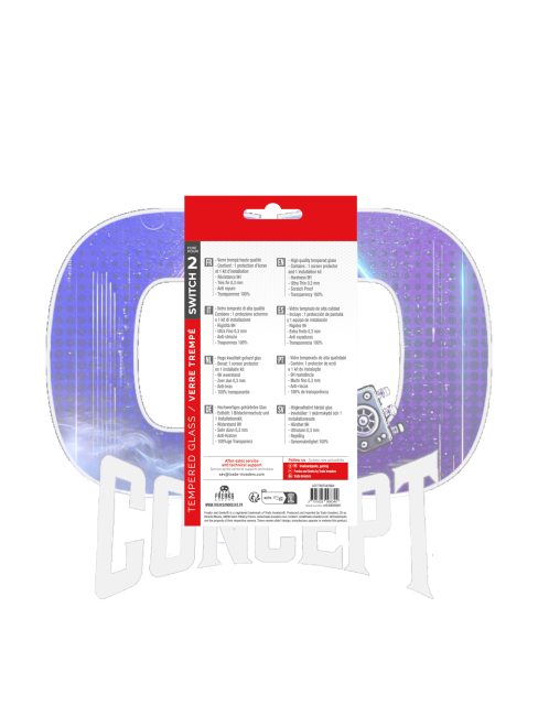 Verre Trempé Nintendo Switch 2 back Photo de dos du pack verre trempé pour Nintendo Switch 2