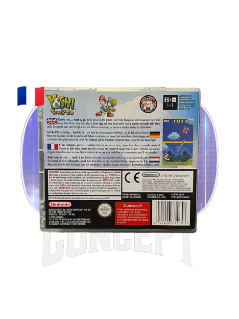 Photo de l'arrière du jeu Yoshi Touch & Go sur Nintendo DS