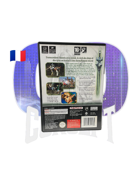 Soulcalibur 2 GameCube back Photo de l'arrière du jeu SoulCalibur 2 sur GameCube