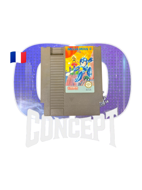 Mega Man 4 NES Loose Photo de la cartouche du jeu Mega Man 4 sur NES