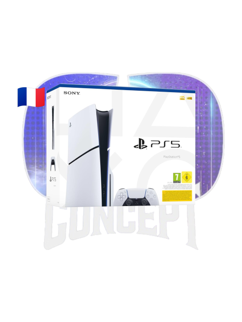 PS5 Slim avec lecteur box Photo de la boîte de la PS5 Slim avec lecteur