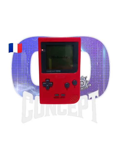 Game Boy Pocket Rouge loose front Photo de face de la Game Boy Pocket Rouge