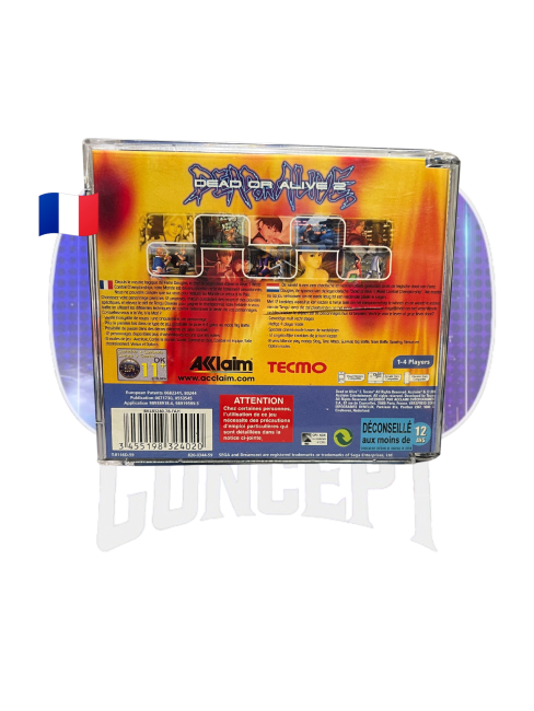 Photo de l'arrière du jeu Dead or Alive 2 sur Dreamcast