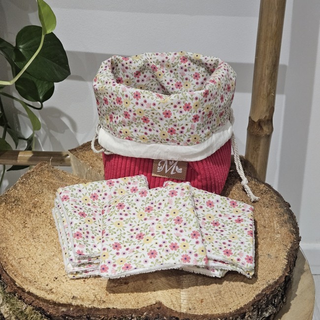 20260714_100359 trousse panière et ses 8 lingettes zéro déchet coloris fuchsia