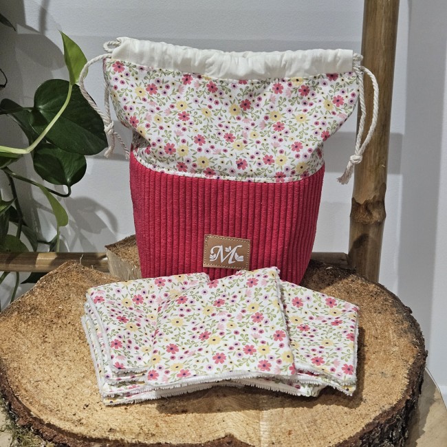20260714_100346 trousse panière et ses 8 lingettes zéro déchet coloris fuchsia