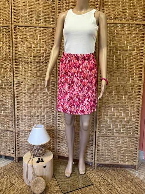 jupe fleurie fuschia2