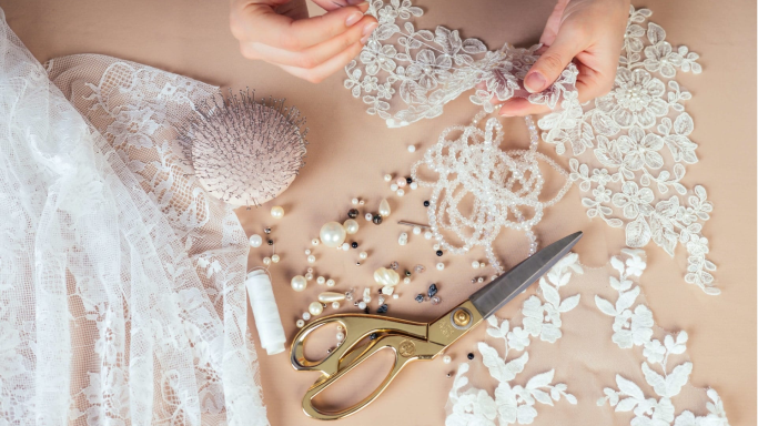 coudre une robe de mariée