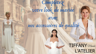  BOLERO de mariée, étole de mariée, voile de mariée