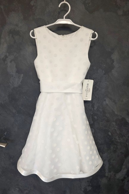 robe de cérémonie enfant, communion, mariage, ivoire.