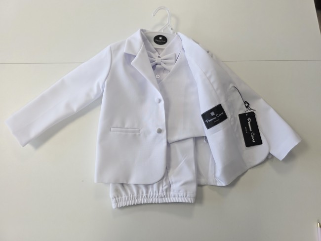 COSTUME blanc bébé, cérémonie, baptème, costume blanc pour garcon