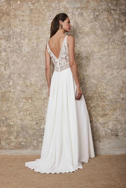 LIGIE 1 Robe de mariée Lambert Création, destockage, robe LIGIE, robe champêtre