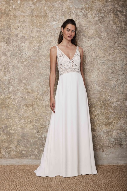 LIGIE Robe de mariée Lambert Création, destockage, robe LIGIE, robe champêtre
