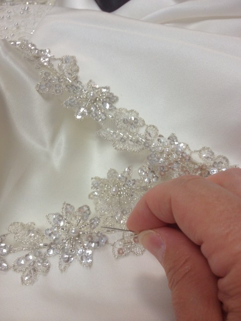 exemple d'utilisation, galon avec sequins