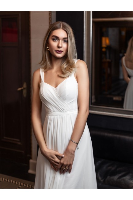 Robe de mariée courte, mariage civil, ouverture de bal 38 42 46, ivoire clair Destockage